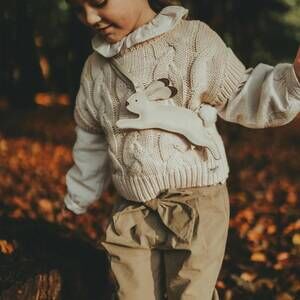 NEW DONSJE mylli cable knit vest in beige